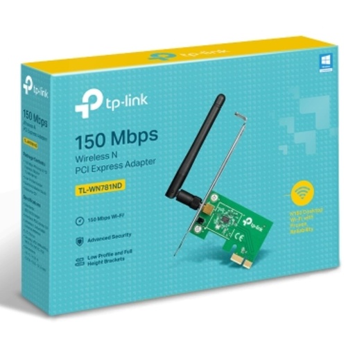 [NWTL-WN781N] TP-Link TL-WN781ND N150 Wireless N PCI Express Adapter