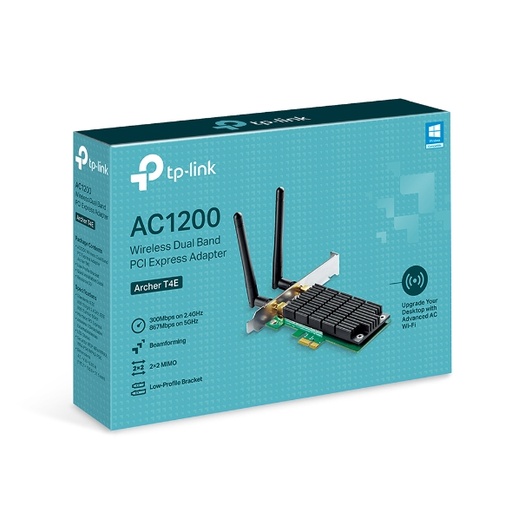 [NWTL-ARCHERT4E] TP-Link Archer T4E AC1200 Wireless Dual Band PCIe Adapter
