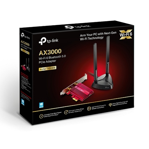 [NWTL-ARCHERTX3000E] TP-Link Archer TX3000E AX3000 Wi-Fi 6 (802.11ax) Bluetooth 5.0 PCIe Adapter