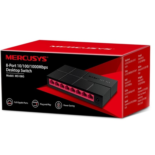 [NWMS-MS108G] Mercusys MS108G 8-Port Gigabit Desktop Switch