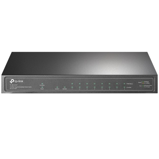 [NWTL-SG1210P] TP-Link TL-SG1210P 10-Port Gigabit Desktop Switch with 8-Port PoE+